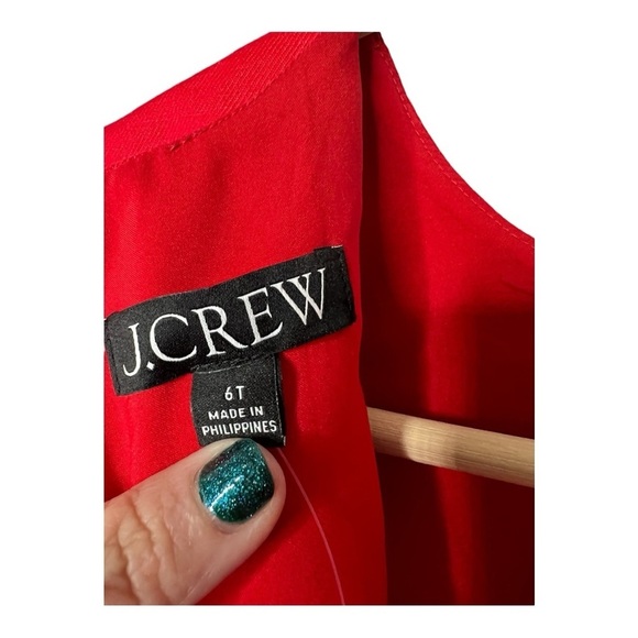 J. Crew Palermo Vintage Red High-neck sheath dress stretch linen Size 6Tall NEW - Picture 6 of 15